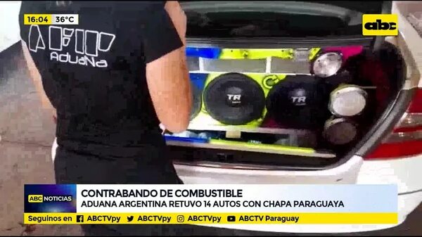 Aduana Argentina retuvo 14 autos con chapa paraguaya - ABC Noticias - ABC Color