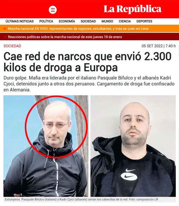 Marito pide en Italia ingreso a lucha contra la temible mafia ‘Ndrangheta - Policiales - ABC Color