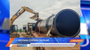 Llegan más componentes a la zona de obras de la Defensa Costera de Pilar