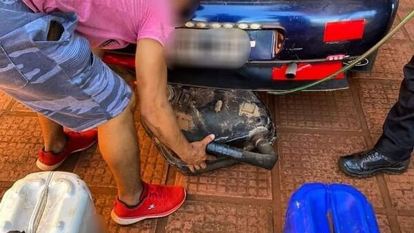 Usan vehículos con doble tanque para contrabando de combustibles