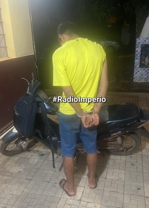 Joven fue detenido con motocicleta hurtada en el barrio General Díaz - Radio Imperio