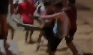 Golpes y patadas en “amistoso`i” en la ciclovía de Capiatá
