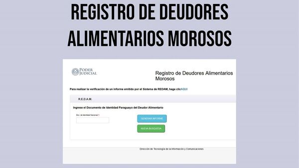 Vichean a sus chulis en la página del REDAM