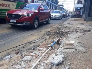 Caños rotos, cloacas, baches y hasta criaderos de mosquitos dan mala imagen a San Lorenzo - Nacionales - ABC Color
