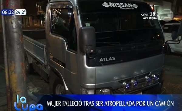 Mujer muere luego de ser arrollada en Fernando