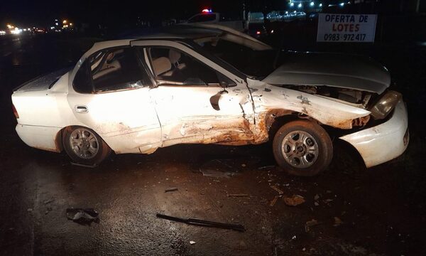 Borracho ocasiona accidente