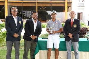 Erich Fortlage y Sol Mendoza, campeones paraguayos de Golf en Lima  - Polideportivo - ABC Color