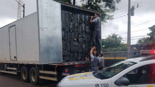 Incautan 25.000 cajetillas de cigarrillos paraguayos en Brasil