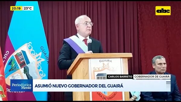 Asumió nuevo gobernador del Guairá - Periodísticamente - ABC Color