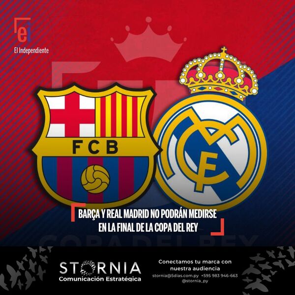 Barça y Real Madrid no podrán medirse en la final de la Copa del Rey - El Independiente