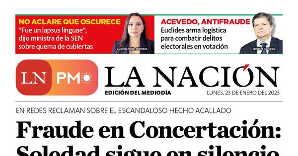 La Nación / LN PM: edición mediodía del 23 de enero