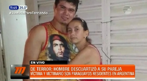 Paraguayo confiesa que asesinó y descuartizó a su pareja en Argentina