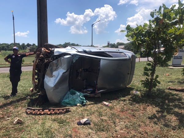 Motociclistas heridos tras aparatoso accidente sobre Ruta PY01