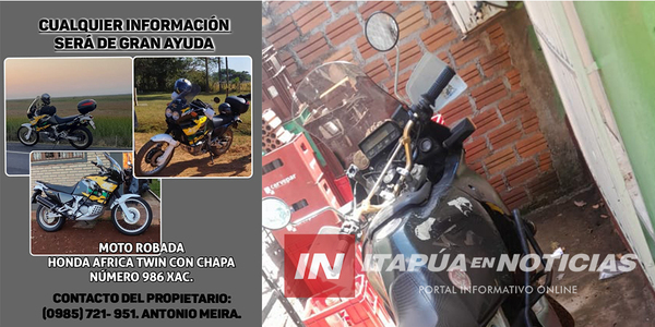 MALVIVIENTES ROBARON SU MOTOCICLETA EN CAMBYRETÁ Y ADEMÁS INTENTAN EXTORSIONARLO - Itapúa Noticias