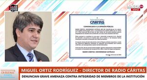 Denuncian grave amenaza contra la integridad de miembros de Radio Cáritas debido a una publicación - Megacadena — Últimas Noticias de Paraguay