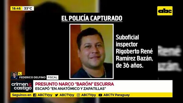 Presunto narco “Barón” Escurra escapó “en anatómico y zapatillas” - Crimen y castigo - ABC Color