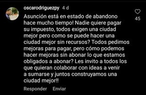 “Nenecho” acusa a ciudadanía de exigir una mejor ciudad sin pagar impuesto - Nacionales - ABC Color