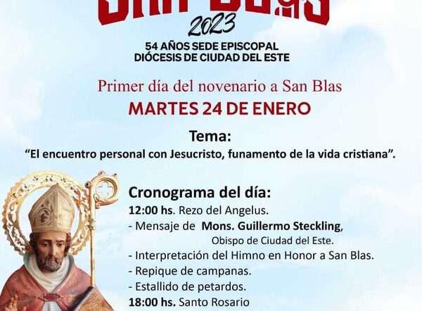 Inicia hoy novena en homenaje a San Blas