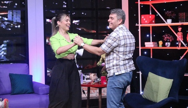 Así Nadia Portillo hizo bailar a Luis Bareiro a ritmo de "Hendypa" - Teleshow