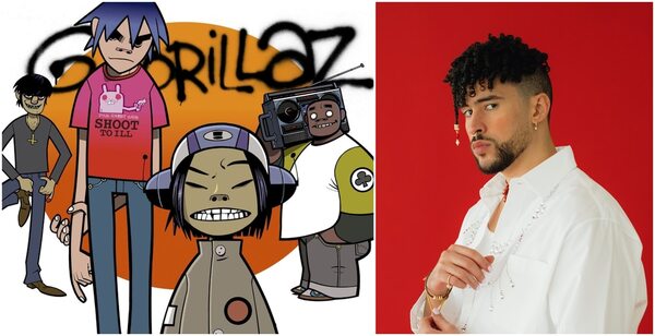 Tormenta: Gorillaz y Bad Bunny juntos en una colaboración