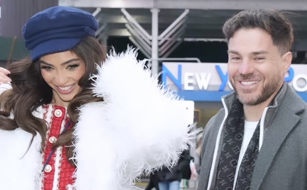 Diario HOY | Omar Castorino desfila en calles neoyorquinas con nueva Miss Universo