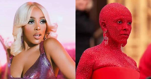 La Nación / Doja Cat lució más de 30.000 cristales Swarovski en la semana de la moda de París