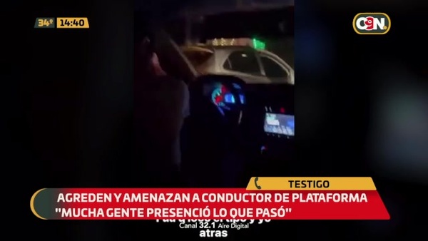 Agreden y amenazan a conductor de plataforma - C9N