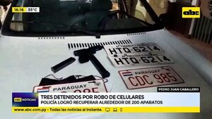 Tres detenidos por robo de celulares - ABC Noticias - ABC Color