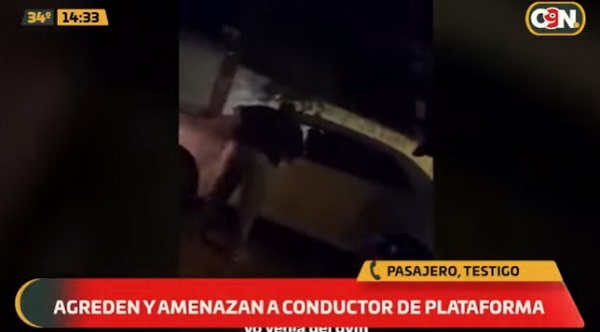 Pasajero relata agresión sufrida por conductor de plataforma