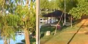 [VIDEO] Lujosa camioneta cayó a las aguas del arroyo Tapiracuai
