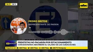 Frentistas no pagarán por estacionamiento  - ABC Noticias - ABC Color