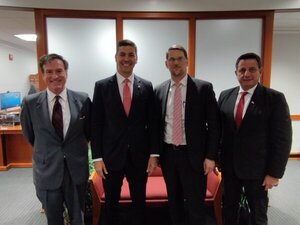 Santiago Peña mantuvo reunión con altas autoridades del Departamento de Estado de EE.UU. - ADN Digital