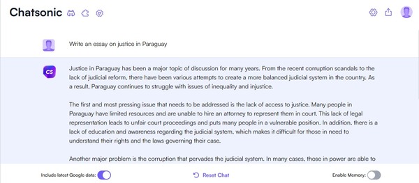 Esto piensa una inteligencia artificial sobre la justicia paraguaya