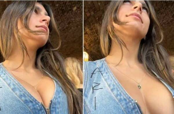 [VIDEO] Viralizan “desliz” de Mia Khalifa usando una camperita