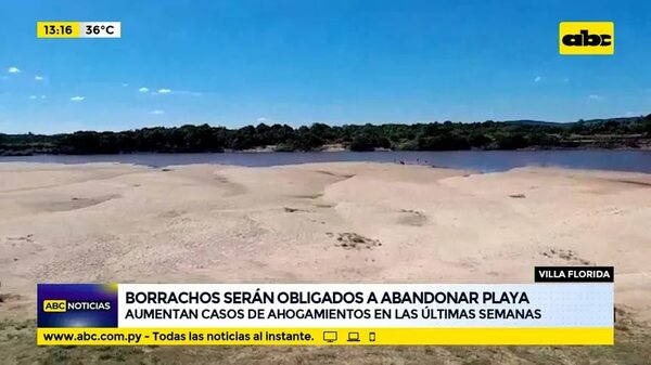 Borrachos serán obligados a abandonar playa - ABC Noticias - ABC Color