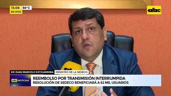Reembolso por transmisión interrumpida - ABC Noticias - ABC Color