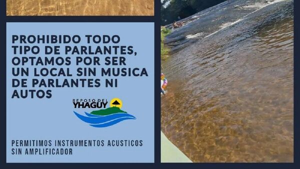 Balneario antibarullos no deja pasar con parlantes