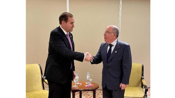 Julio Arriola, ministro de Relaciones Exteriores se reúne con su par Mauro Vieira del Brasil - Revista PLUS