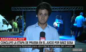 (VIDEO) Reportero de CNN se emociona al cubrir el caso de Fernando Báez Sosa: “Pocas veces viví algo así”