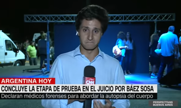 (VIDEO) Reportero de CNN se emociona al cubrir el caso de Fernando Báez Sosa: “Pocas veces viví algo así”