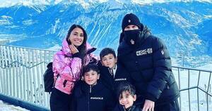 La Nación / Lionel Messi y su familia disfrutan de Los Alpes de Suiza