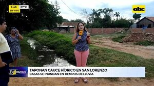 Taponan cauce hídrico en San Lorenzo - ABC Noticias - ABC Color