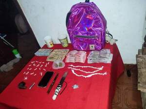 Allanan un inquilinato e incautan dosis de cocaína en su modalidad crack y marihuana