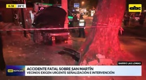 Joven muere en accidente sobre San Martín