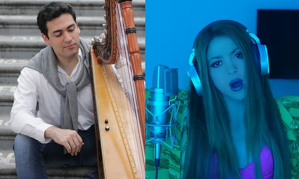 Arpista paraguayo hacer versión de hit de Shakira | Telefuturo