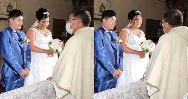 La Nación / ¿Nervios? Novio admitió frente al cura que lo obligaban a casarse