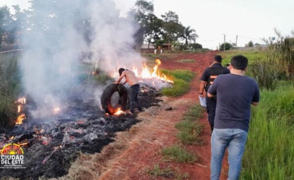 CDE: Anuncian controles de quema de basura y advierten sobre multas