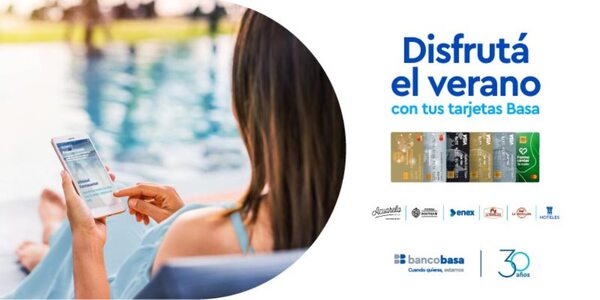 Banco Basa lanza beneficios para disfrutar el verano con sus tarjetas de crédito