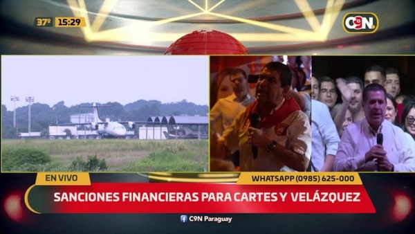 Sanciones financieras para Cartes y Velázquez - C9N