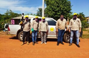Funcionarios de Senepa, realizan rociados en barrios de San José de los Arroyos - Noticiero Paraguay